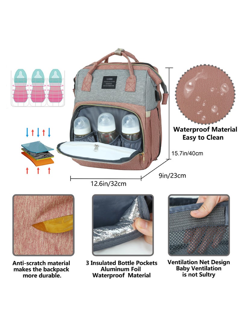 Portable Large Capacity Leisure Multifunctional Backpack, Baby Stroller Hanging Bag - Image 2